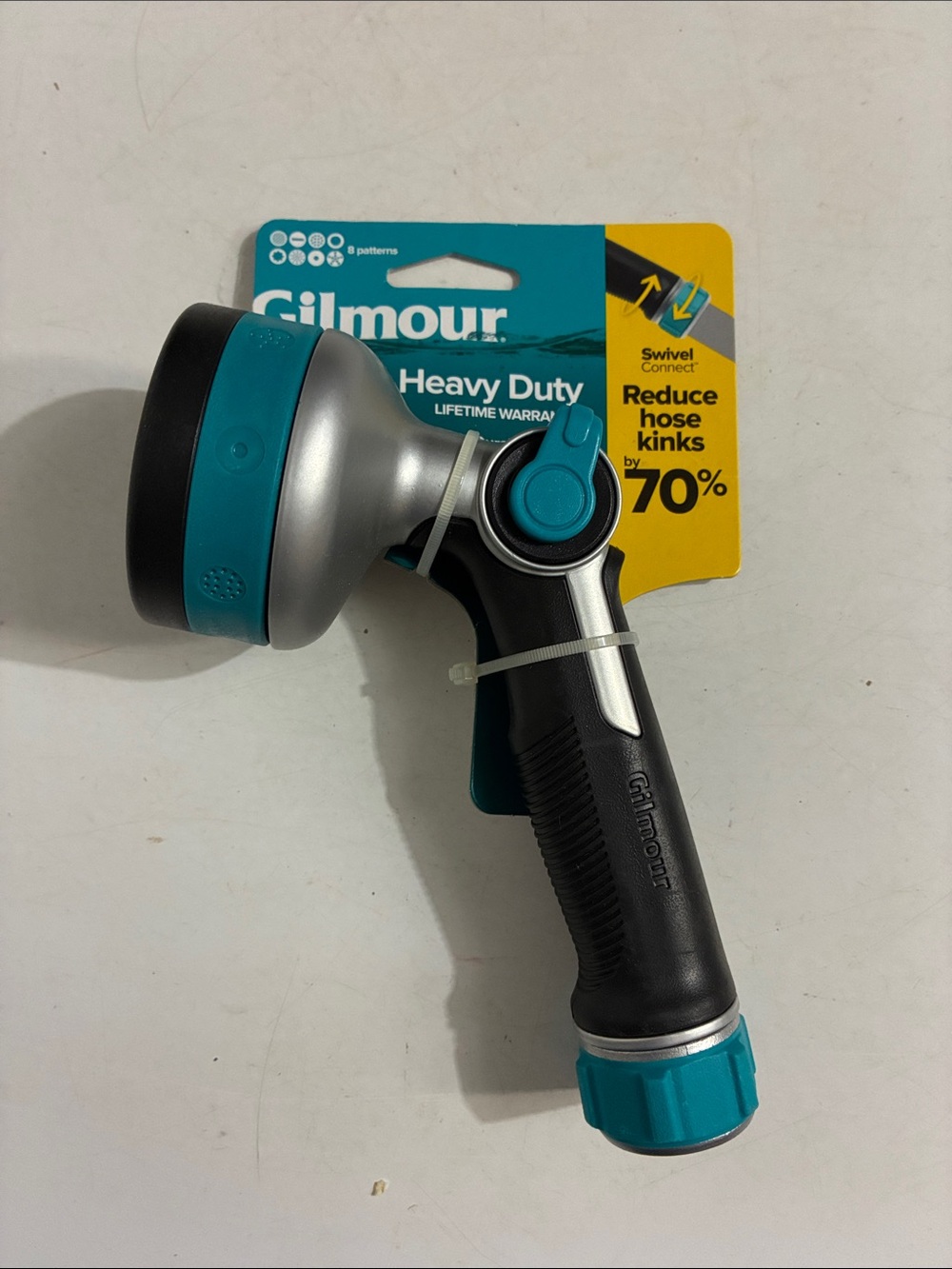 Heavy Duty Teal and Black Garden Hose Nozzle